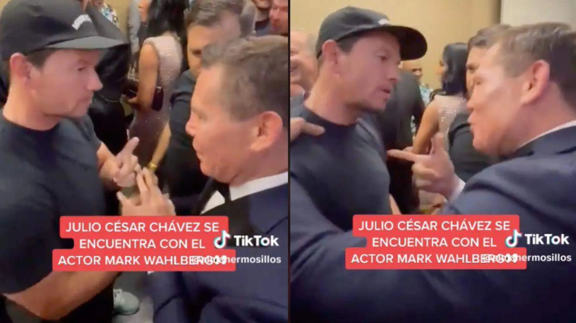 Julio César Chávez y Mark Wahlberg